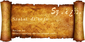 Szalai Ábris névjegykártya